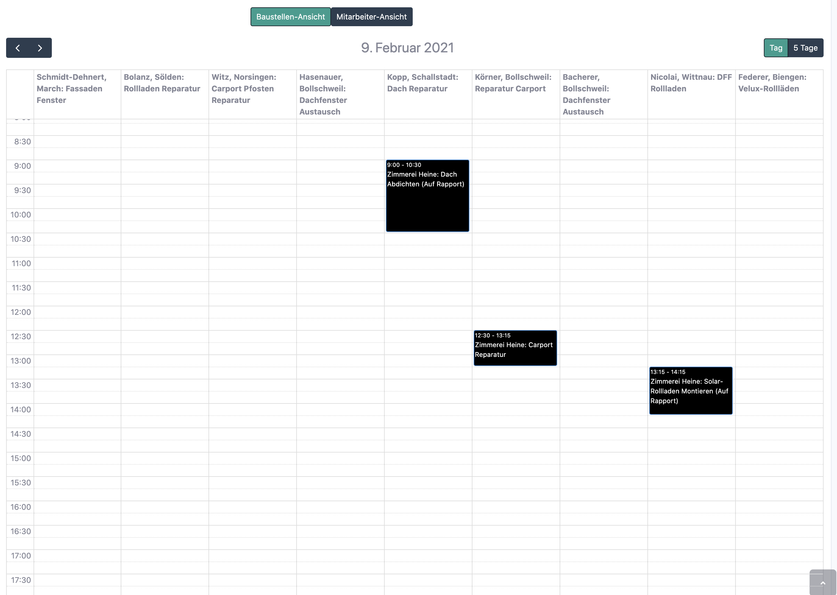 MeinZimmerer-App Verwaltungssystem